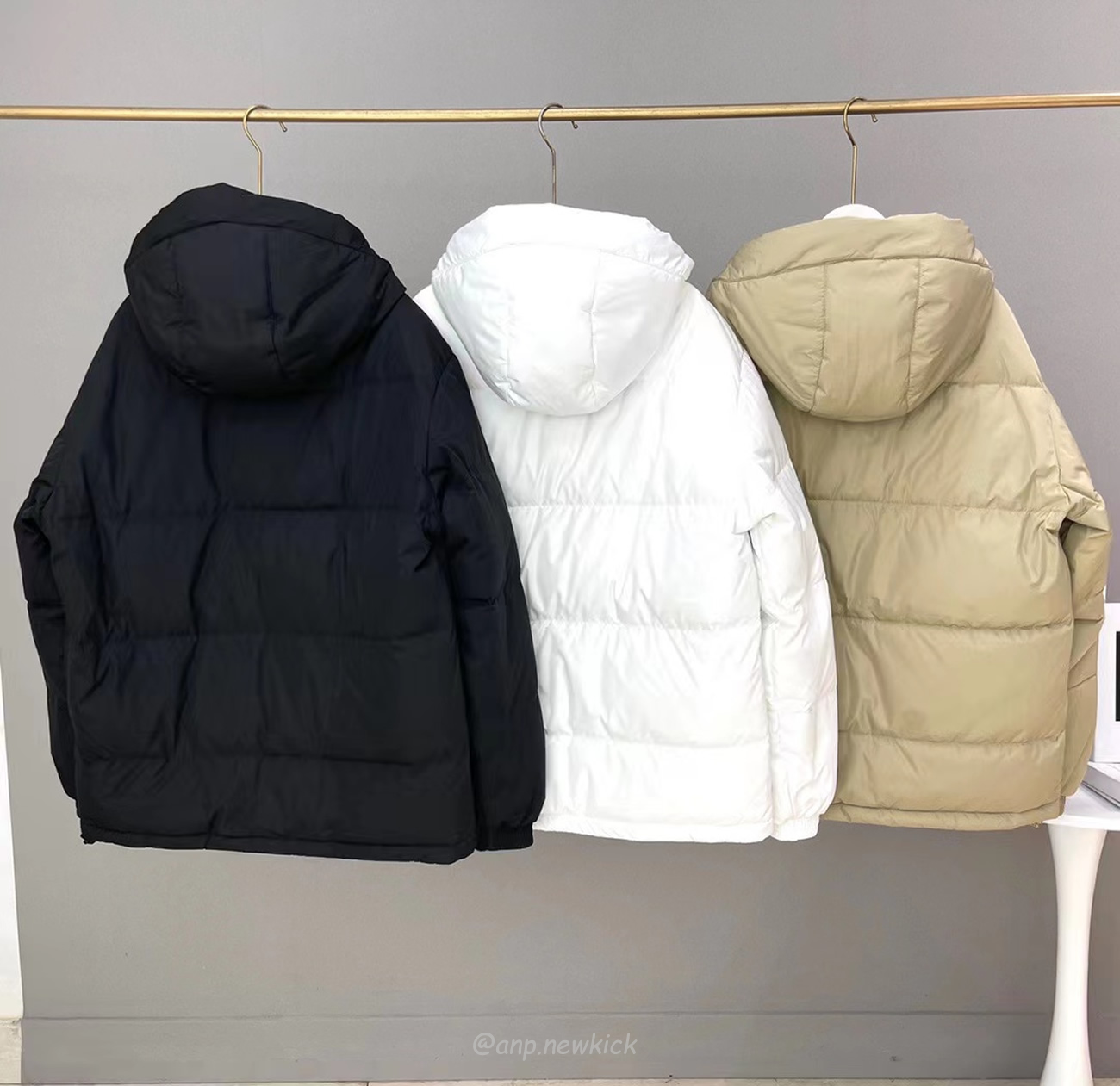 New Balance Nb Thickened Warm Down Jacket White Beige Black (3) - newkick.app